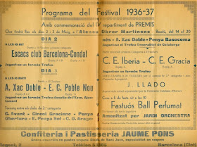 Página interior del Boletín del Xac Doble, 1936-1937