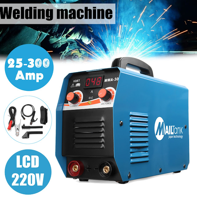 MIG-300 MIG ARC 300A Welding Machine Inverter Gas Gasless Gun Mask Brush 