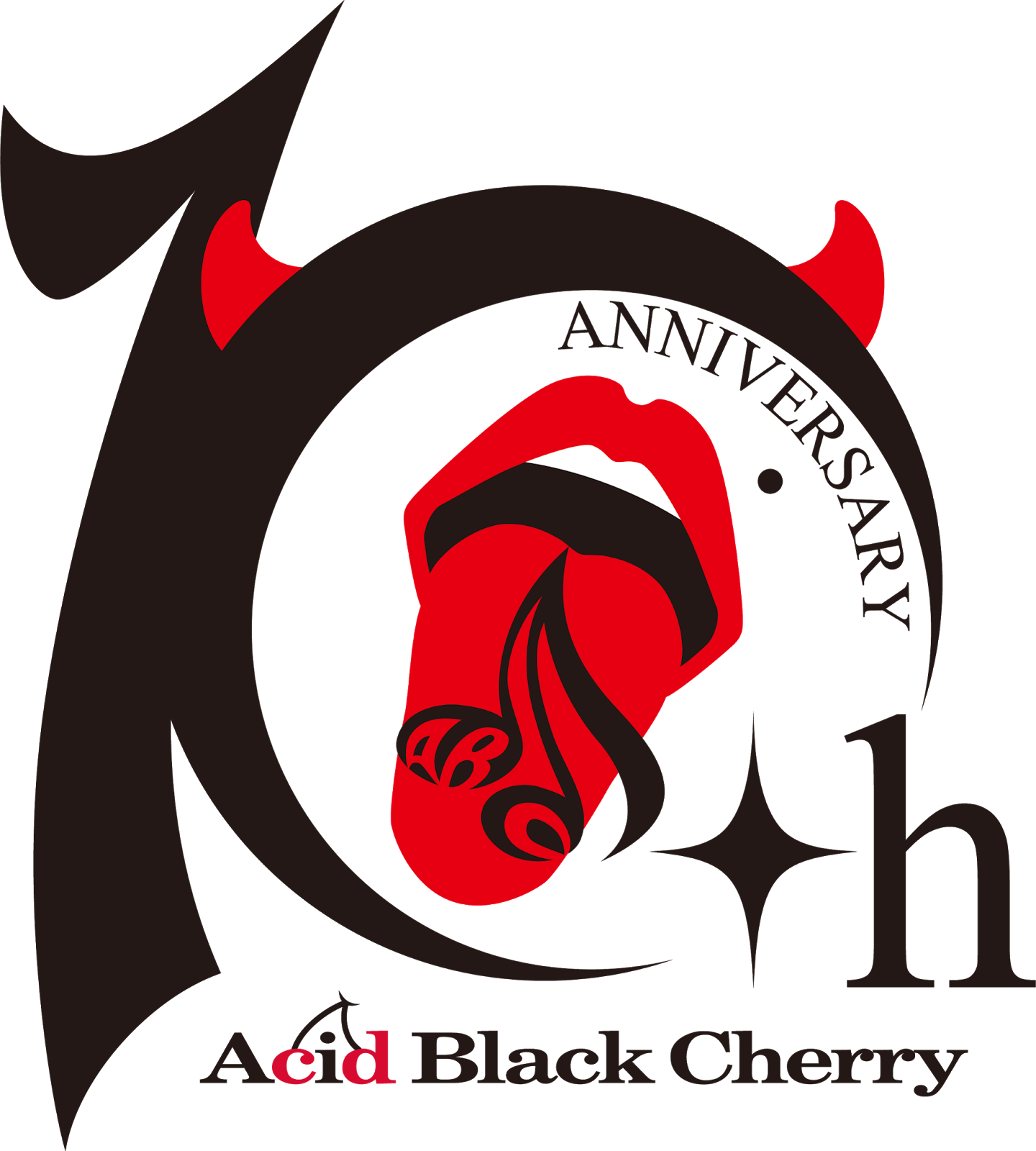 再配布 加工再配布可 Acid Black Cherry 10周年ロゴ