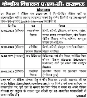 AMC Lucknow Recruitment 2023