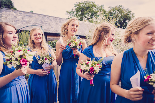 The corn barn Cullumpton, Devon wedding, Bridesmaids