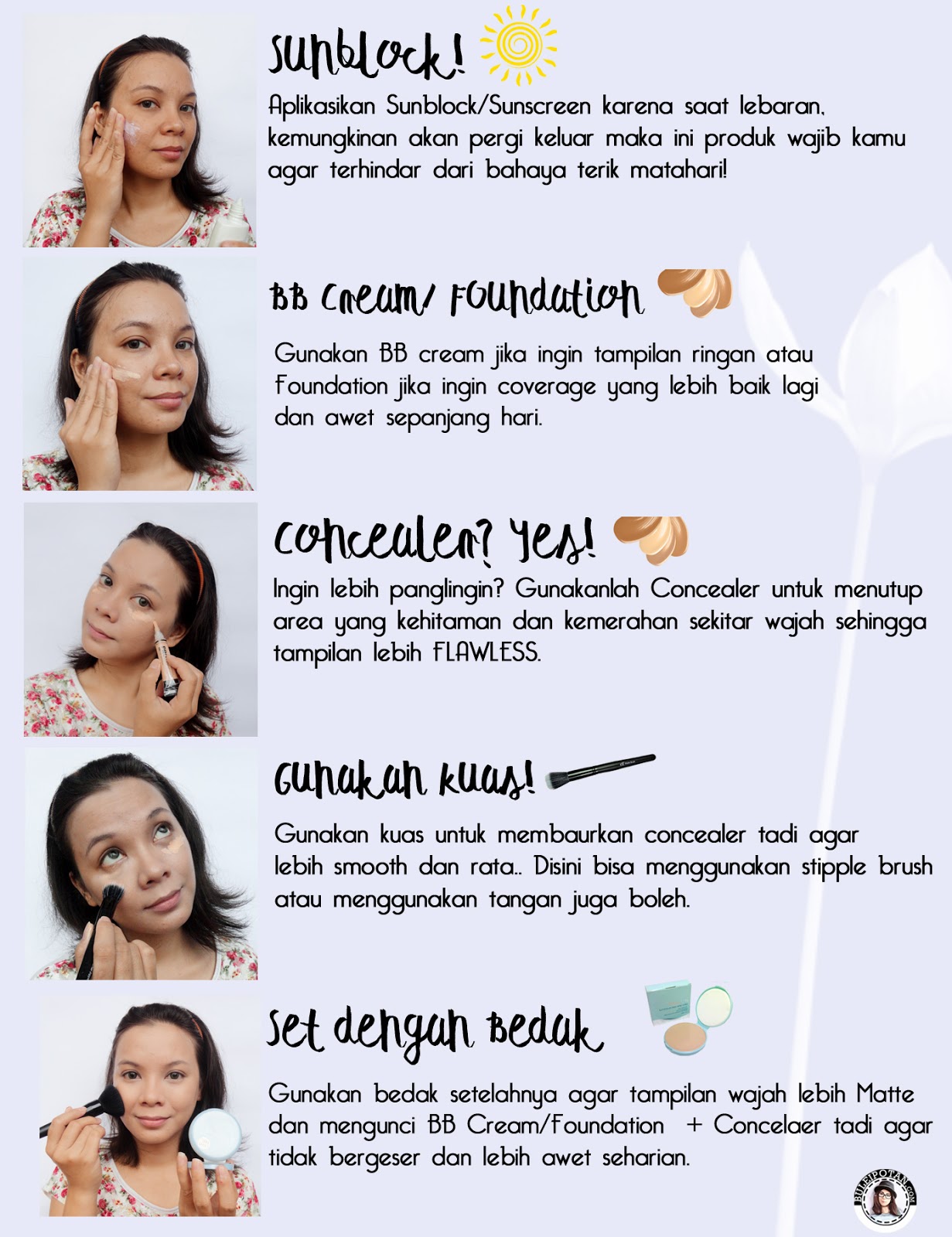 AOBT Tutorial Makeup Lebaran Natural Nuansa Cokelat Dari Wardah