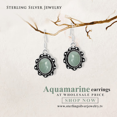 aquamarine wholesale earrings