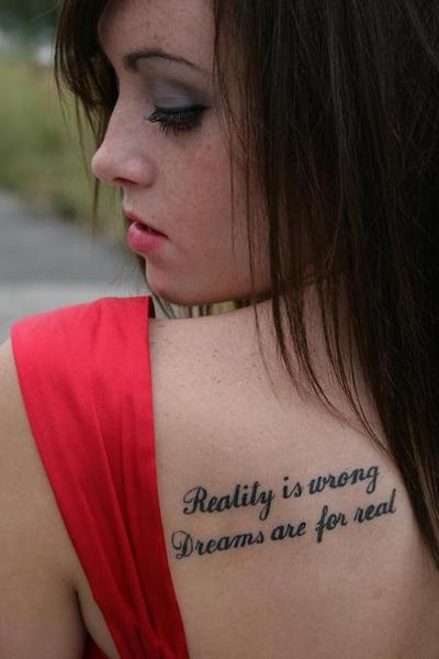 Tattoo Quotes And Sayings feminine quote tattoos