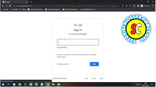 Sign In To Blogger With Google Account