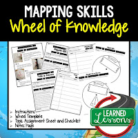 Mapping Skills Activity, World Geography Activity, World Geography Interactive Notebook, World Geography Wheel of Knowledge (Interactive Notebook)