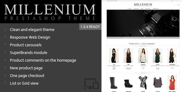 Millenium - Responsive Prestashop 1.5 Theme - Fashion PrestaShop