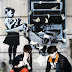 Banksy Graffiti of a Girl Being Taken by a Cashpoint Machine