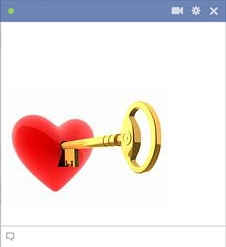 Key unlocking the heart