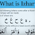 Izhar Letters In Arabic