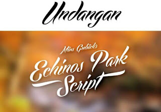 Download 40+ Font Latin Keren Untuk Desain Undangan Pernikahan, Echinos Park Script