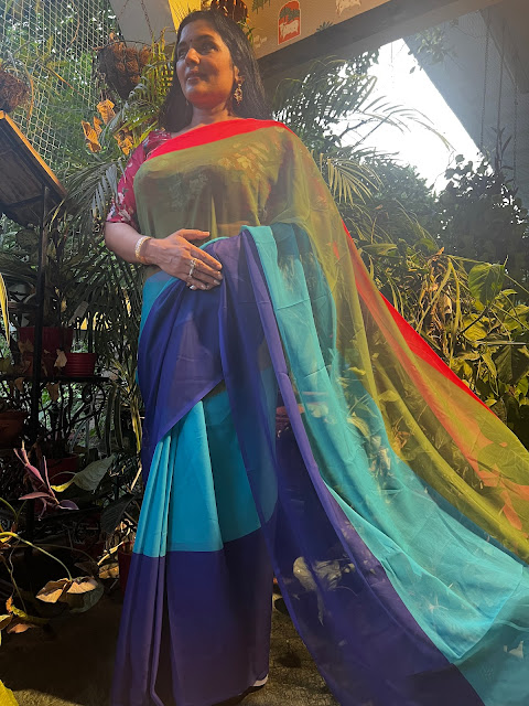 Alia Bhatt's Radiant Aura: The Faux Georgette Multi-Color Layers Saree