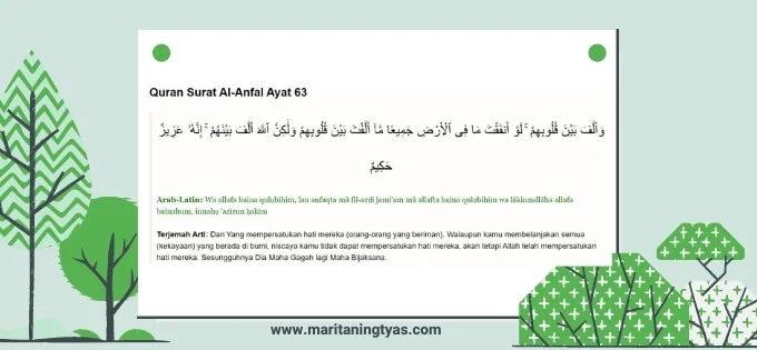 Al Quran Surat Al Anfal ayat 63