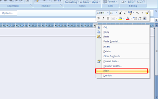 klik kanan pilih hide 