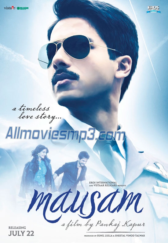 Mausam (2011) Hindi MP3 Songs CD Cover Front Download [Shahid Kapoor & Sonam Kapoor]