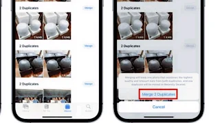 How to merge Duplicate Photos in iOS 16