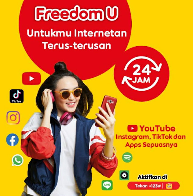 Cara Daftar Paket Freedom U Indosat OOREDOO IM3