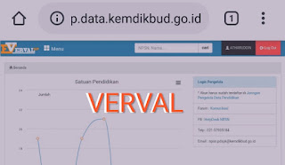 Menu utama VervalSP