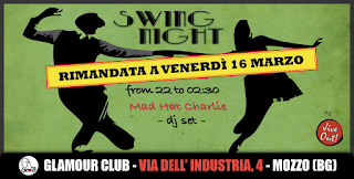 Swing night a Mozzo (Bergamo) by Jive Out per ballare Lindy hop, Charleston, Boogie Woogie & More