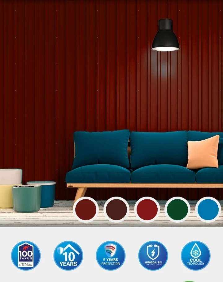 Tips Memilih Baja Ringan, Baja Ringan, BlueScope Zacs Cool