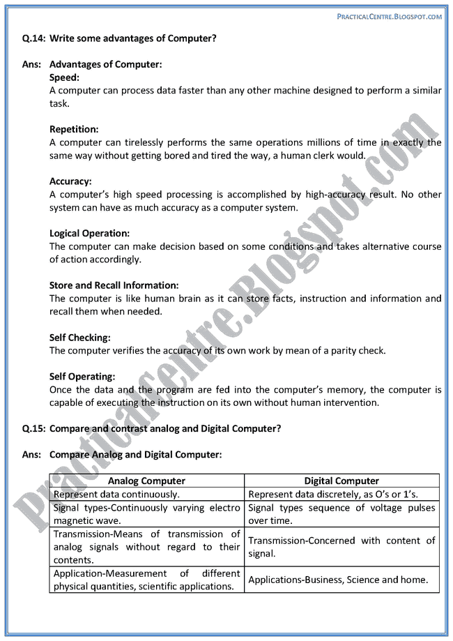 introduction-to-computer-descriptive-questions-answers-computer-ix