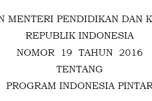√ Download Permendikbud Nomor 19 Tahun 2019 Wacana Pip / Kegiatan
Indonesia Pintar