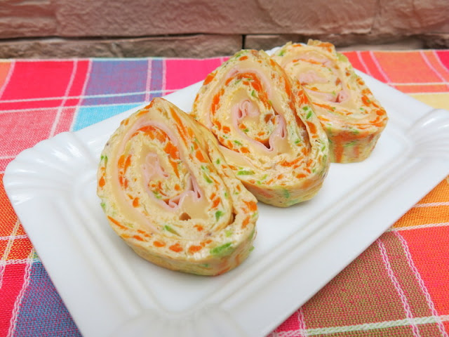 BRAZO DE VERDURAS CON PAVO Y QUESO