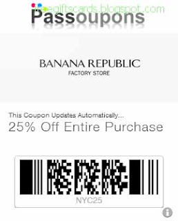 Free Printable Banana Republic Coupons