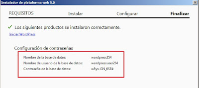 Contraseña Base de datos MySQL