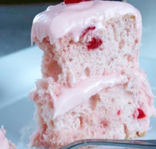 Cherry Layer Cake with Cherry Cream Cheese 