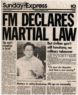  On September 23, 1972, at around 7:15 pm, President Marcos went live on national television and announced that he had placed the entire Philippines under a state of Martial Law by virtue of Proclamation No. 1081, s. 1972.
