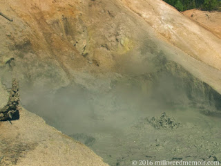 boiling mudpit at the Sulphur Works in Lassen Volcanic National Park, California