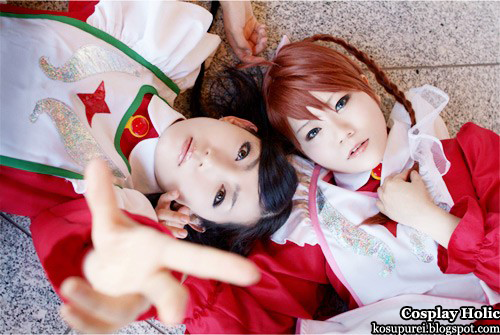 mai otome cosplay - nina wong / wang and yumemiya arika