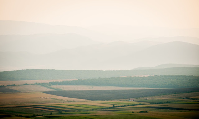 Hot-air ballooning in Transylvania, Romania