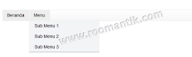 Menambah menu dropdown pada Tabs Horisontal Blogger Standar