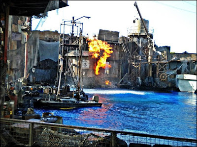 Water world blast at Universal Studios Theme Park Los Angeles California