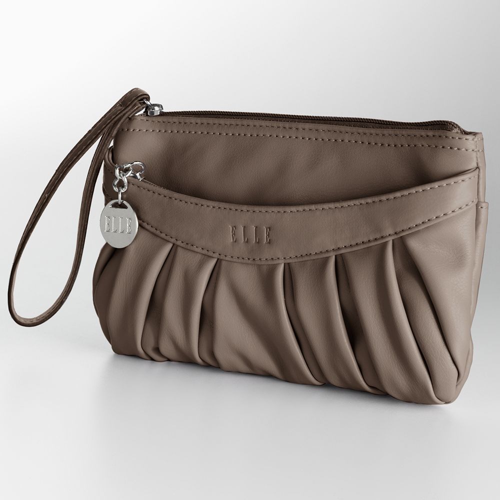 ELLEâ„¢ Pastel Color Pleated Wristlet