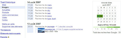 google historique web