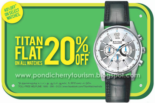 Titan Watches Flat 20 percent offer