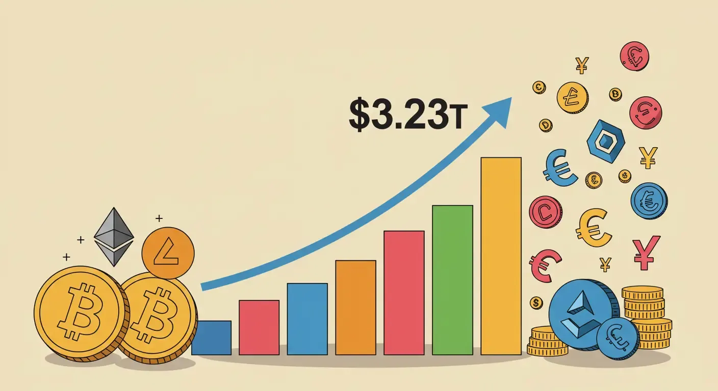 Today's crypto market cap hit $3.234 trillion - up 0.18% from yesterday