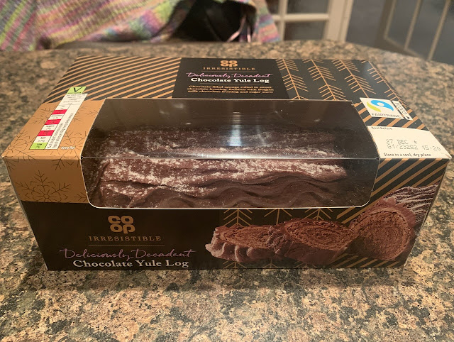 Chocolate Yule Log Cake (Co-Op)