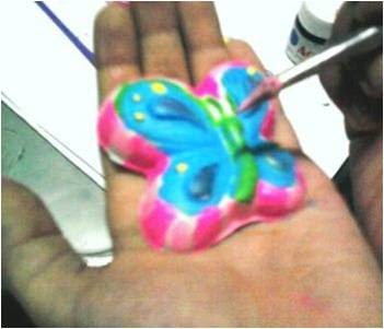 Painting the Butterfly Mould