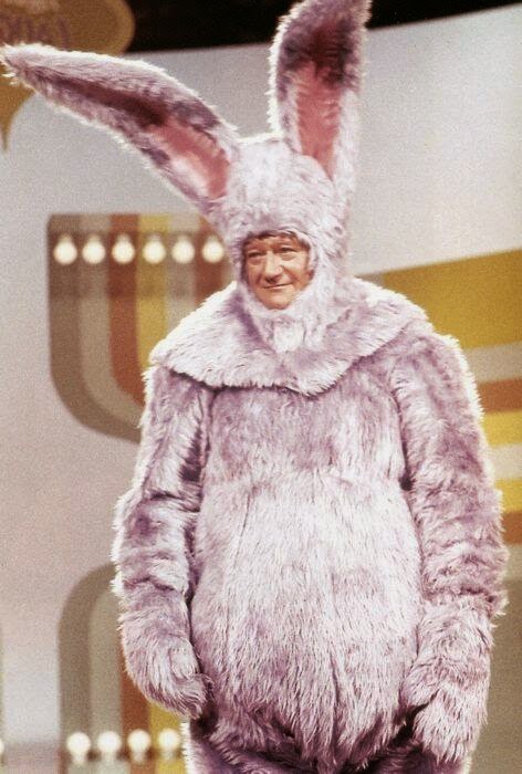 Just John Wayne dressed as a giant bunny