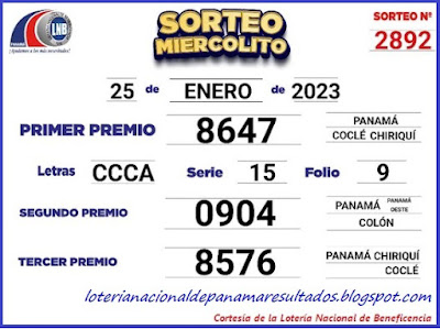 resultados-sorteo-miercoles-25-de-enero-2023-loteria-nacional-de-panama-tablero-oficial