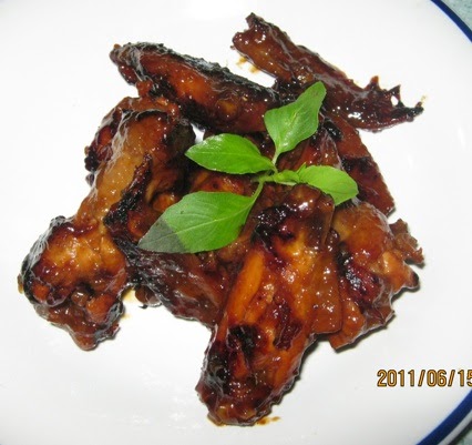 Dapur Kum & Nyoman: Sayap ayam masak cola (chicken wings 