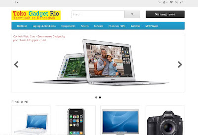 portoforio web collection sample cms ecommerce gadget