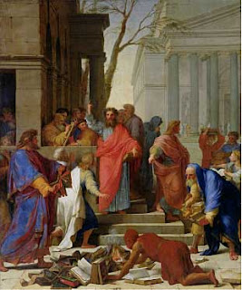 Paul Preaching in Ephesus Eustache Le Sueur