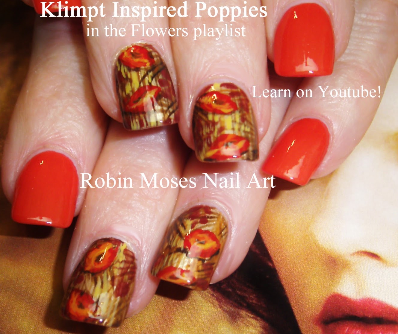 Nail Art By Robin Moses Fall Leaves Fall Nail Art Fall Nails