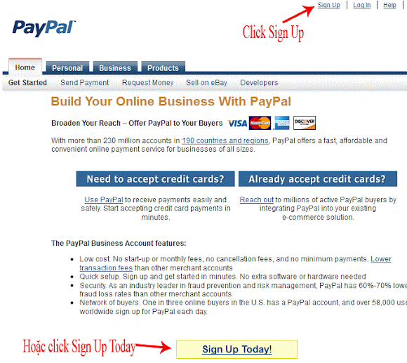 Hướng dẫn đăng ký và xác nhận tài khoản Paypal ở Việt Nam