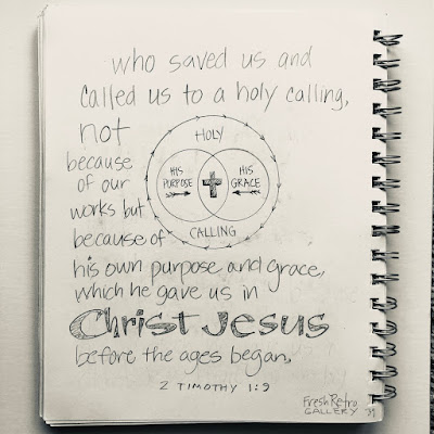 who saved us and called us to a holy calling, not because of our works but because of his own purpose and grace, which he gave us in Christ Jesus before the ages began, 2 Timothy 1:9